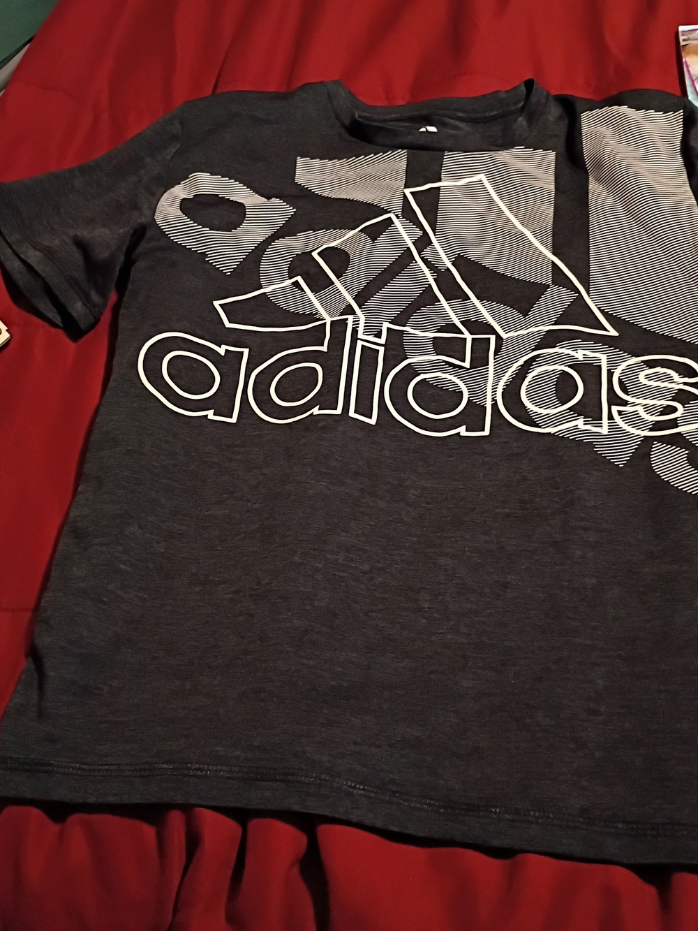 adidas Kids Short Sleeve Graphic Tee - Black & White